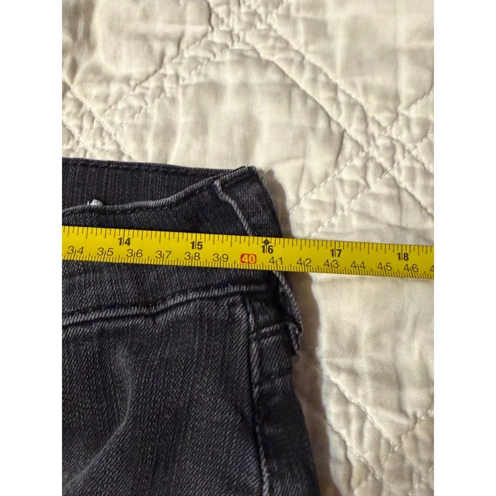 True Religion Geno Relaxed Slim Moto Jeans Charcoal Gray Size 31